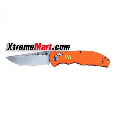 มีดพับ GANZO-G7501-OR Satin 440C G10 Handle Scales Folding Knife