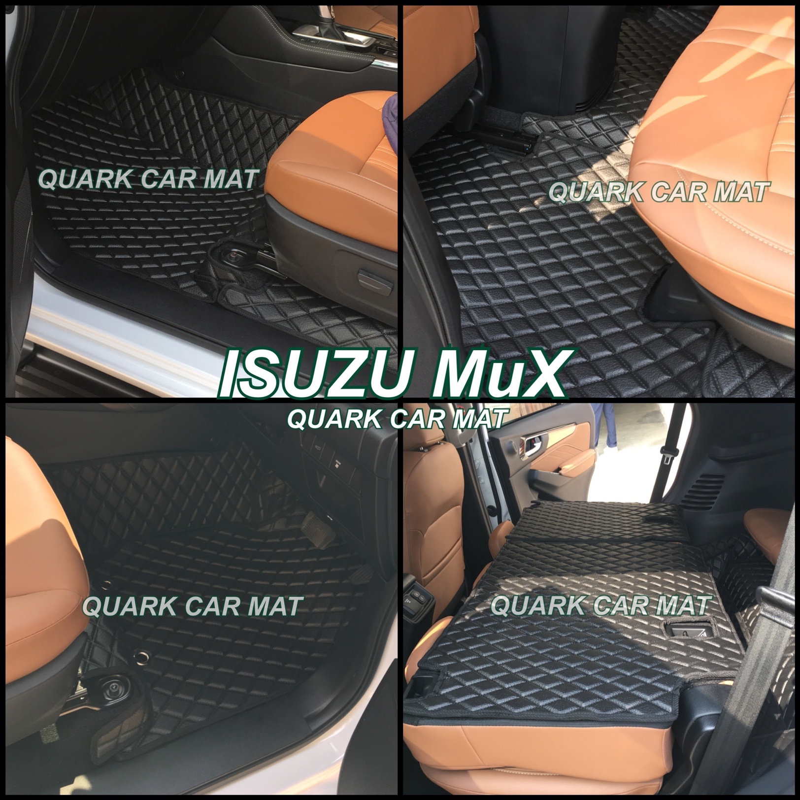 พรมลายVIP ISUZU Mu-X 2021 มิวเอ็กซ์ ใหม่ พรมรถยนต์ ตรงรุ่น เต็มคัน