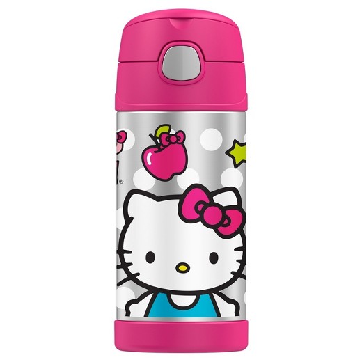 กระติกน้ำสเตนเลสรักษาอุณหภูมิ Thermos FUNtainer Vacuum Insulated Stainless Steel Bottle 12OZ (Hello Kitty)