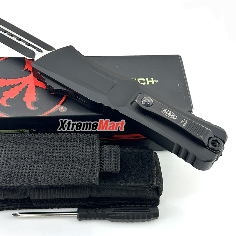 มีดสปริง Microtech Combat Troodon Gen3 (Gen III) D/E ใบสีดำ 2คมเรียบ ด้ามดำ Tactical Knife