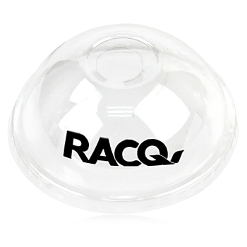 _ฝาโดมปิดแก้วสมูตตี้ แบบย่อยสลายได้ 95 MM, 95MM Straw Slot Domed Smoothie Lid