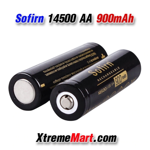 แบตเตอรี่ชาร์จ Sofirn 14500(AA) 900 mAh 3.7 V Li - Ion แบตเตอรี่ (ก้อนละ)