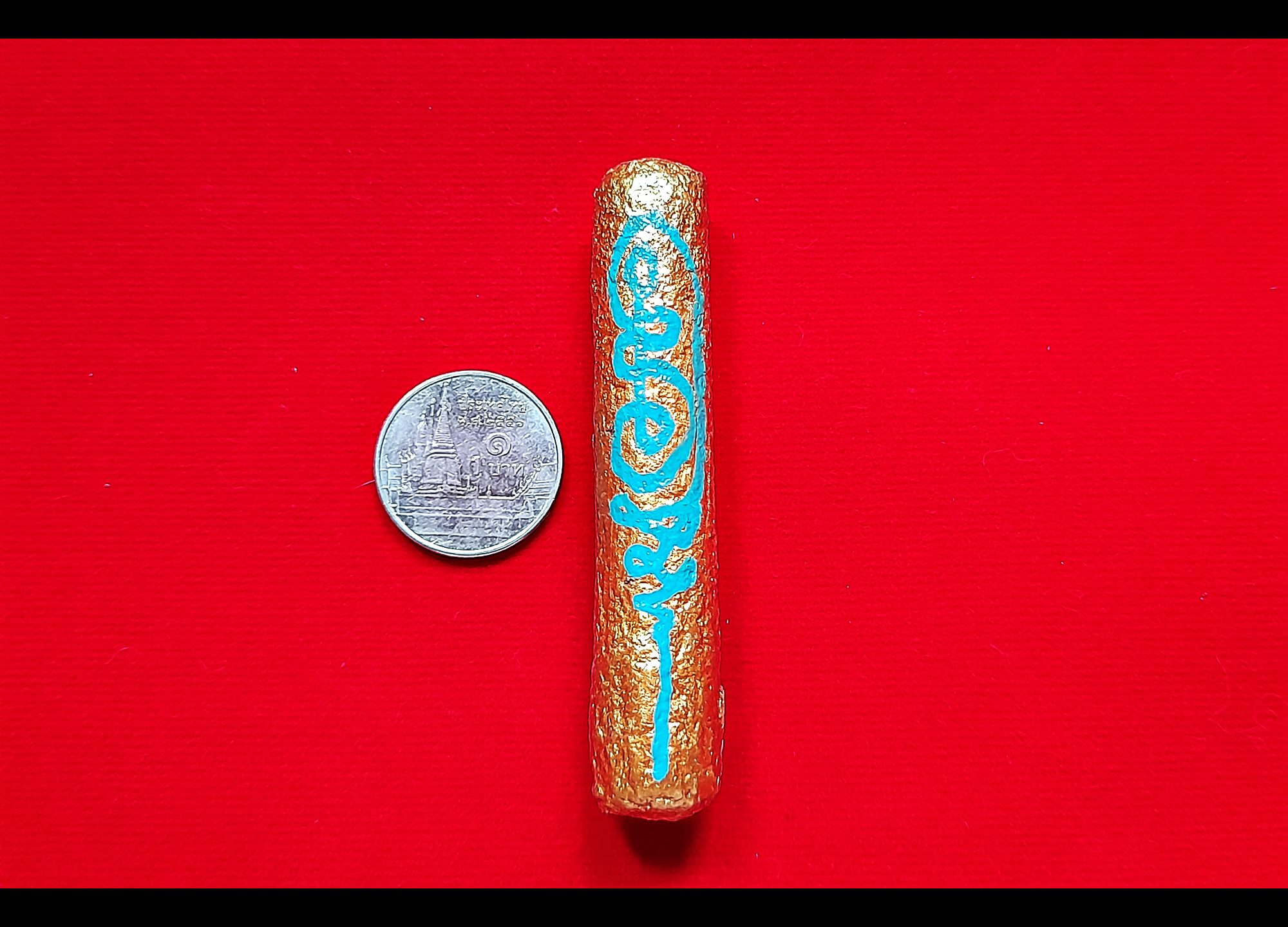 ตะกรุดแก้ว สารพัดนึก ดอกใหญ่ (บรรจุมวลสารเก่า หลวงปู่หมุน วัดบ้านจาน) #รับประกันแท้