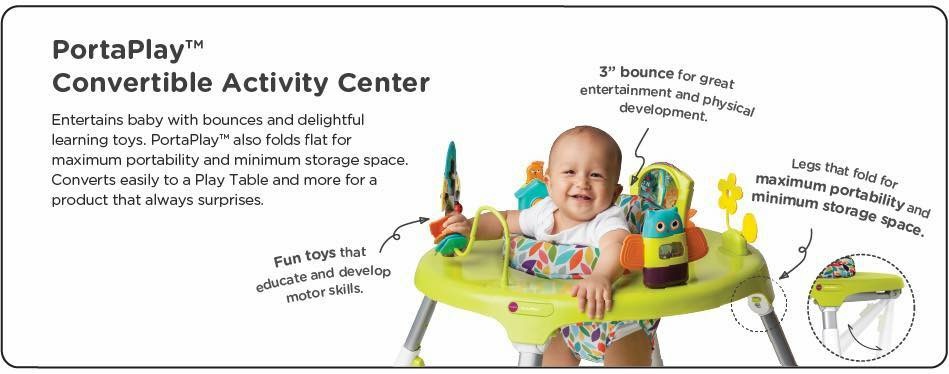 โต๊ะกิจกรรมเด้งดึ๋งอเนกประสงค์ Oribel Portaplay Convertible Activity Center