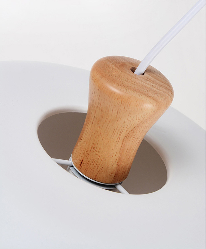 โคมไฟแขวนเพดานโมเดิร์น minimalist ตกแต่งหัวไม้ 30x26cm [JL136]