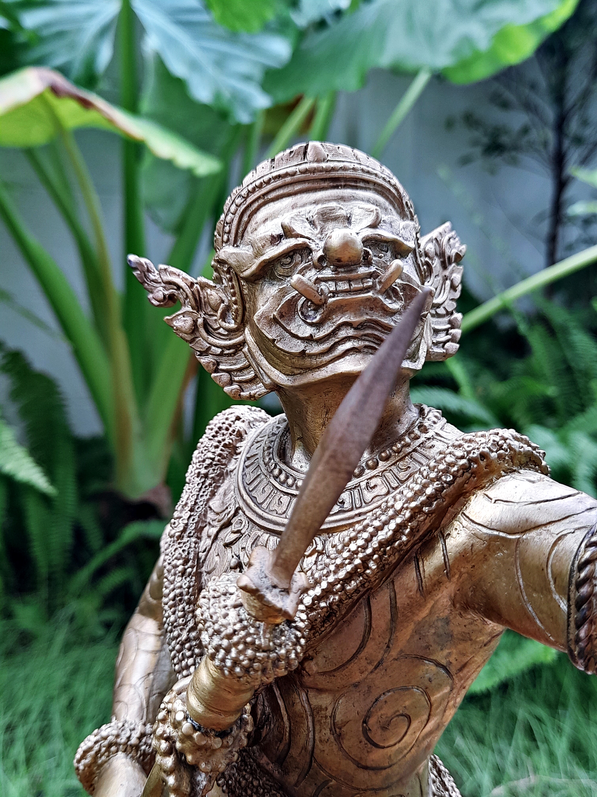 รูปหล่อ พระพิราพ เนื้อโลหะชนวน(ทองเหลืองผสมชนวน) องค์เททอง#นำฤกษ์ (สูง12นิ้ว ฐาน9นิ้ว) ปี2563 #รับประกันแท้