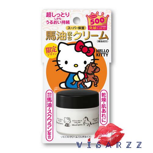 (Limited Edition Hello Kitty) Meishoku Bayu Rich Cream 30g ครีมน้ำมันม้า ดังต่อเนื่องยาวนานในญี่ปุ่น บำรุงผิวนุ่มชุ่มชื่นได้ยาวนาน ลดริ้วรอย ปรับสีผิวให้กระจ่างใส ได้รางวัลเยอะมากทั้ง @Cosme และ มอนเด ยอดขายในญี่ปุ่น5ล้านกระปุก นอกจากมีน้ำมันม้าแล้วยังใส่