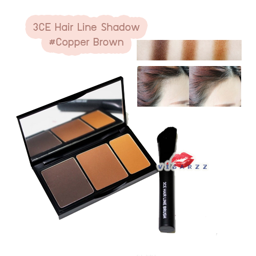 (Clearance Exp07/22)3CE Hair Line Shadow #Copper Brown พาเลตแชโดว์เพิ่มไรผม เพิ่มตีนผม เนื้อฝุ่นใช้งานง่าย ไม่เลอะระหว่างวัน หัวล้าน หัวเถิก ลืมคำนั้นไปได้เลยค่ะ