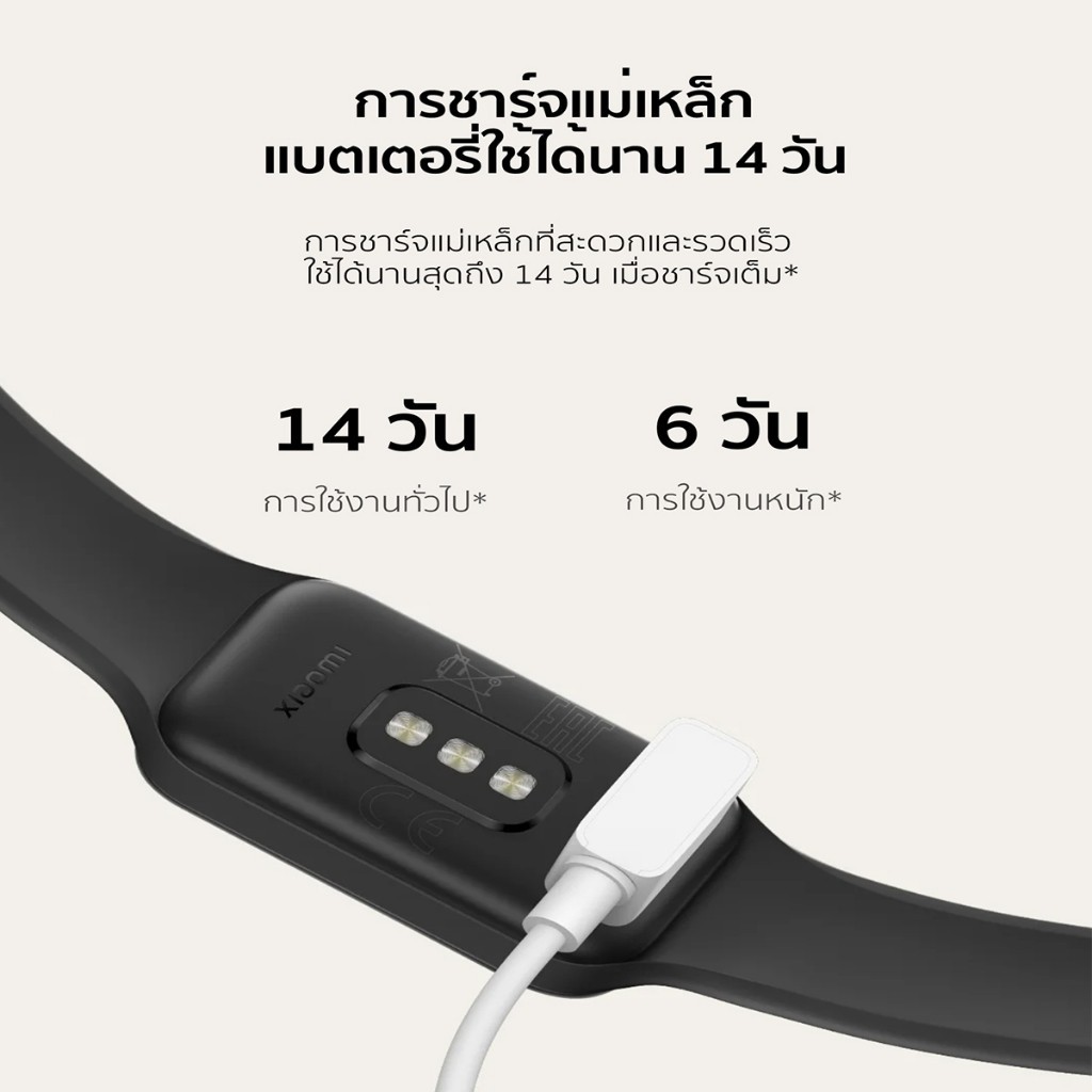 Xiaomi Mi Band 8 Active Smart Band 8 นาฬิกาสมาร์ทวอทช์ จอแสดงผล 1.47" การวัดออกซิเจนในเลือด smart watch