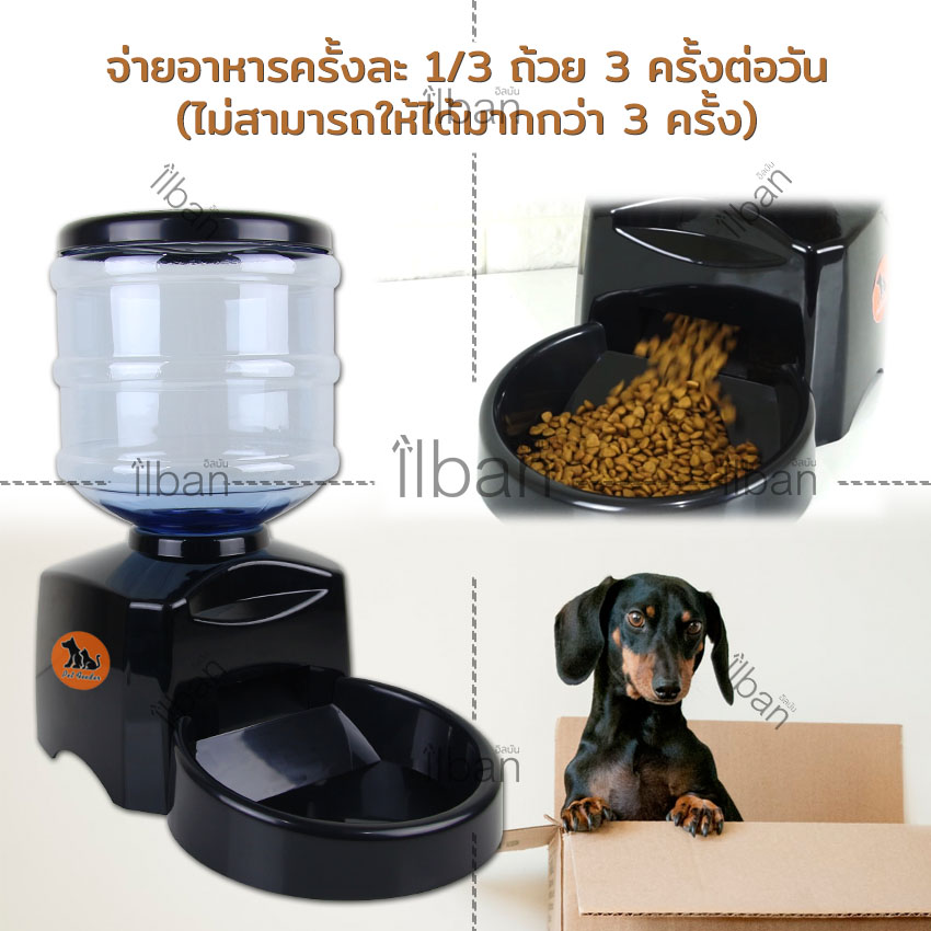 Elit ที่ให้อาหารสุนัข แมว แบบอัตโนมัติ ตั้งเวลาได้ ขนาดบรรจุ 5.5 ลิตร Digital Pet feeder