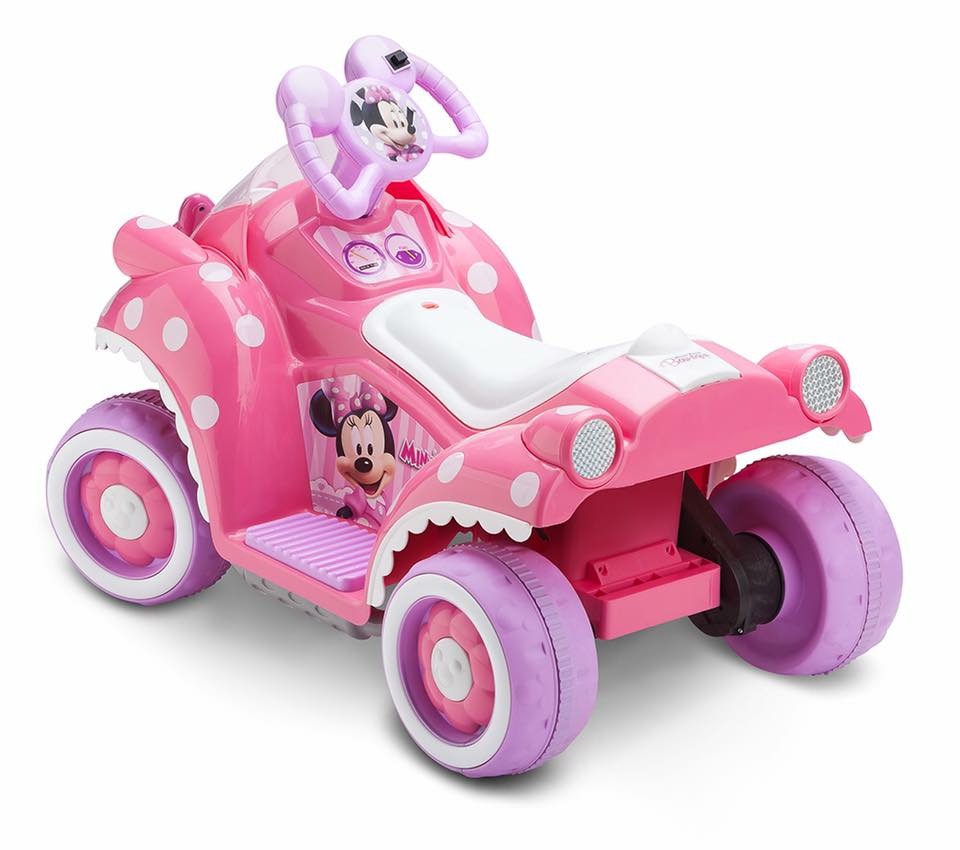 รถแบตเตอรี่สุดน่ารักสำหรับเด็กเล็ก Kid Trax Minnie Mouse Hot Rod Ride-On