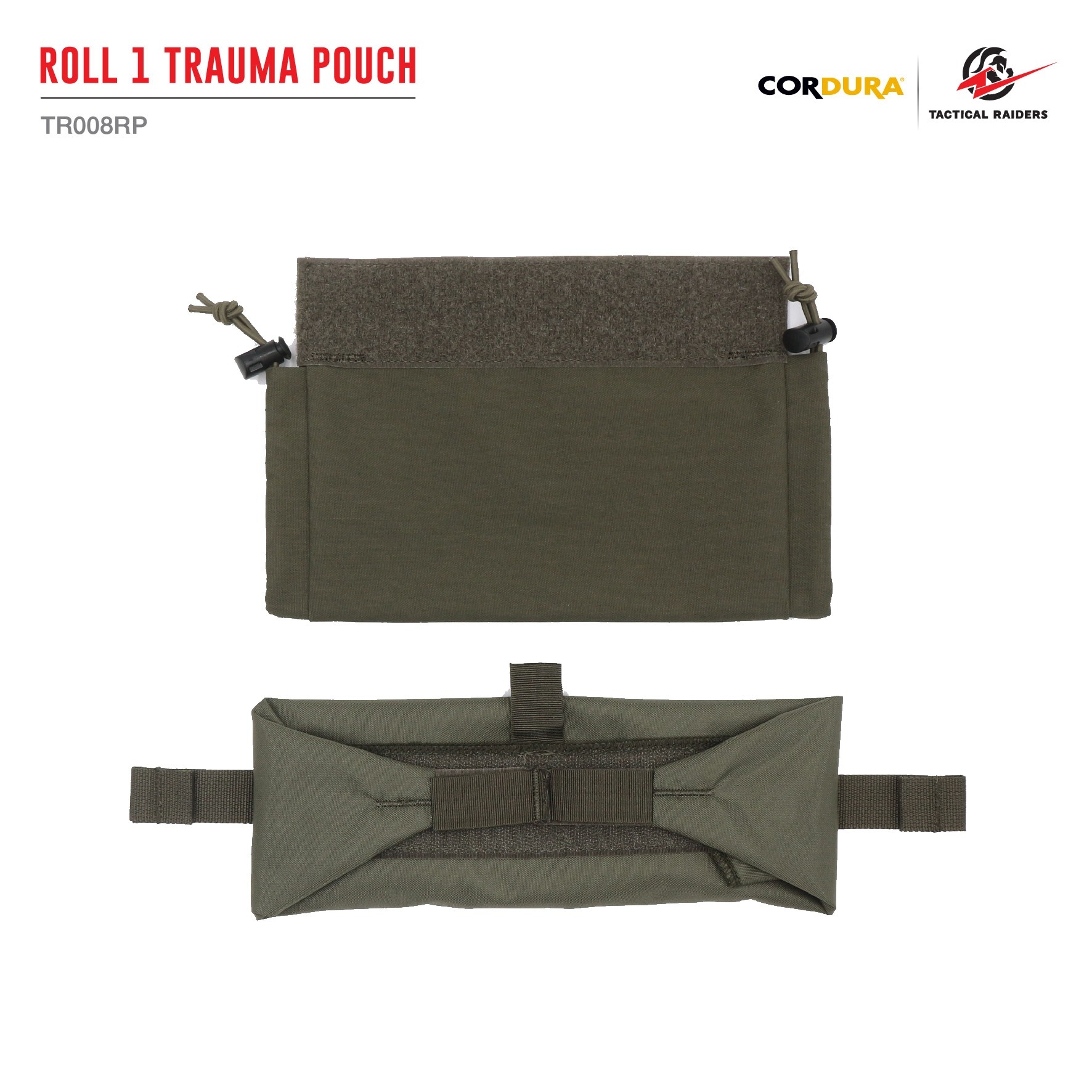 🇹🇭⫸ กระเป๋าเสริมติดเวส Roll 1Trauma Pouch [ TR008RP ] ( Tactical Rider )