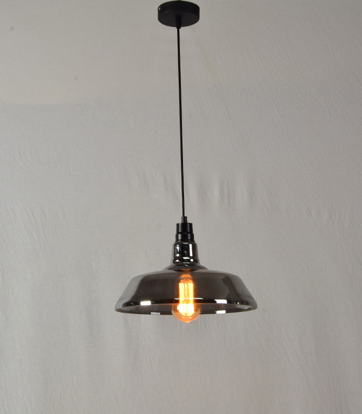 โคมไฟแขวนเพดานแก้ว Loft American [PL039]