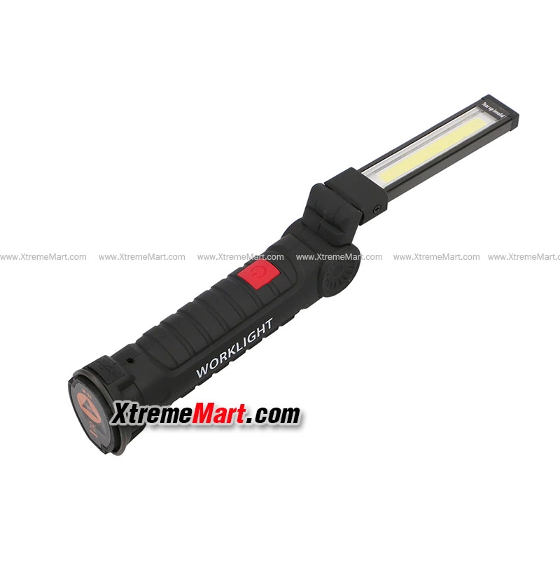 ไฟฉายโคมพับได้ COB Work Lights พร้อมแม่เหล็กและที่แขวน สำหรับซ่อมรถ ตั้งแคมป์ Fodable Repairing Lights