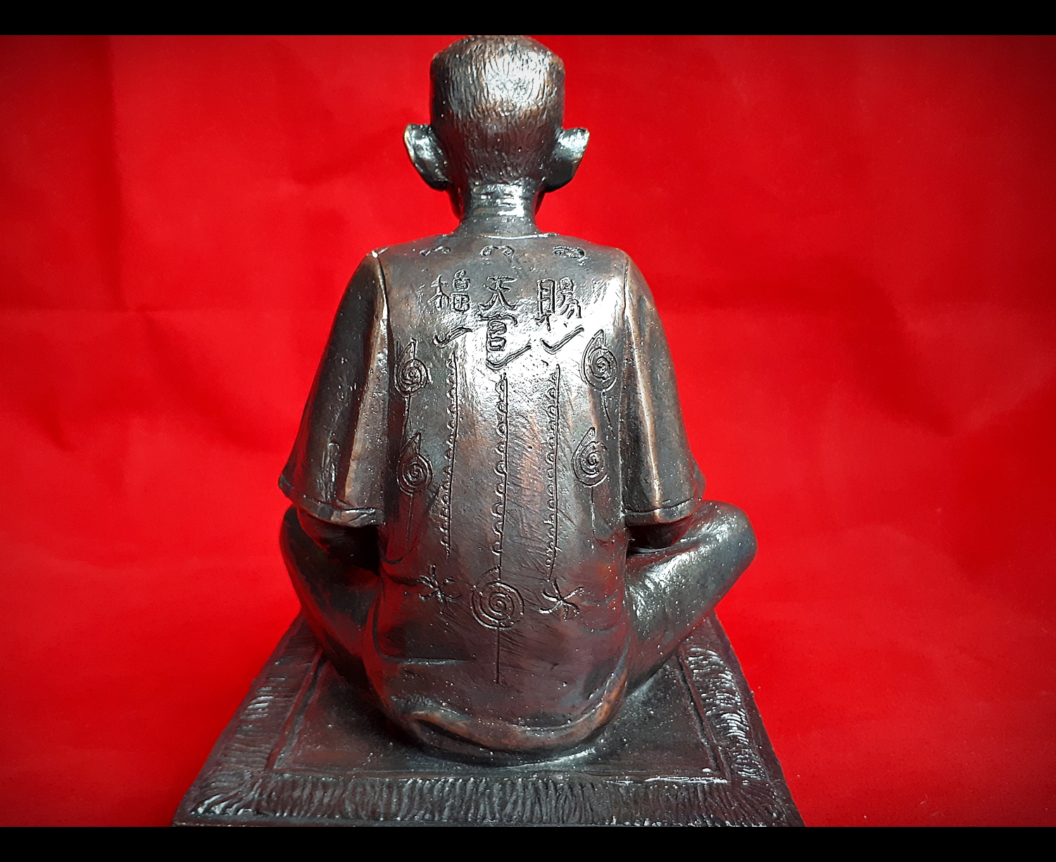 อาแป๊ะ เซียนแปะโรงสี อาจารย์โง้วกิมโคย วัดศาลเจ้า เนื้อโลหะ ขนาดบูชา หน้าตัก 5 นิ้ว ปลุกเสกโดย ครูบากฤษณะ