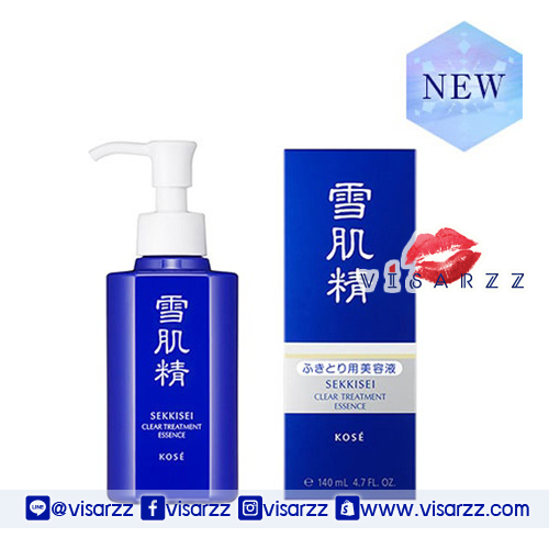 (ลด 40%) Kose Sekkisei Clear Treatment Essence 140mL เซรั่มเช็คผิวตัวใหม่ เนื้อน้ำนมบางเบาจะซึมเข้าสู่ผิวทันที ไม่ทำให้รู้สึกเหนอะหนะ ให้ผิวพร้อมรับการบำรุงในขั้นตอนถัดไปได้อย่างเต็มที่ แถมยังรู้สึกได้ทันทีว่าผิวนุ่มอิ่มน้ำสุดๆ