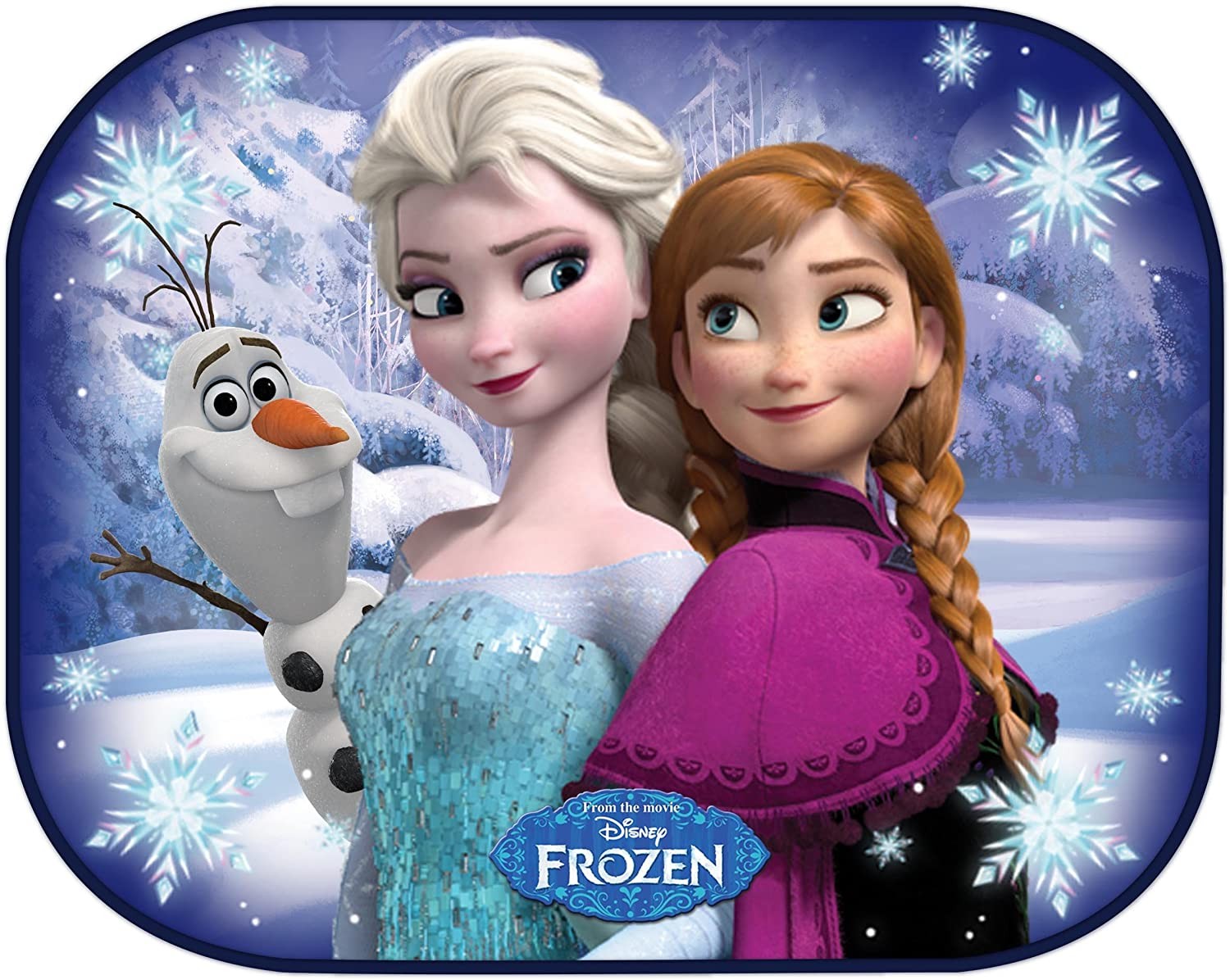 ม่านบังแดดลายตัวการ์ตูนสุดโปรด Eurasia Disney Frozen Folding Window Sunshades (Pack of 2)