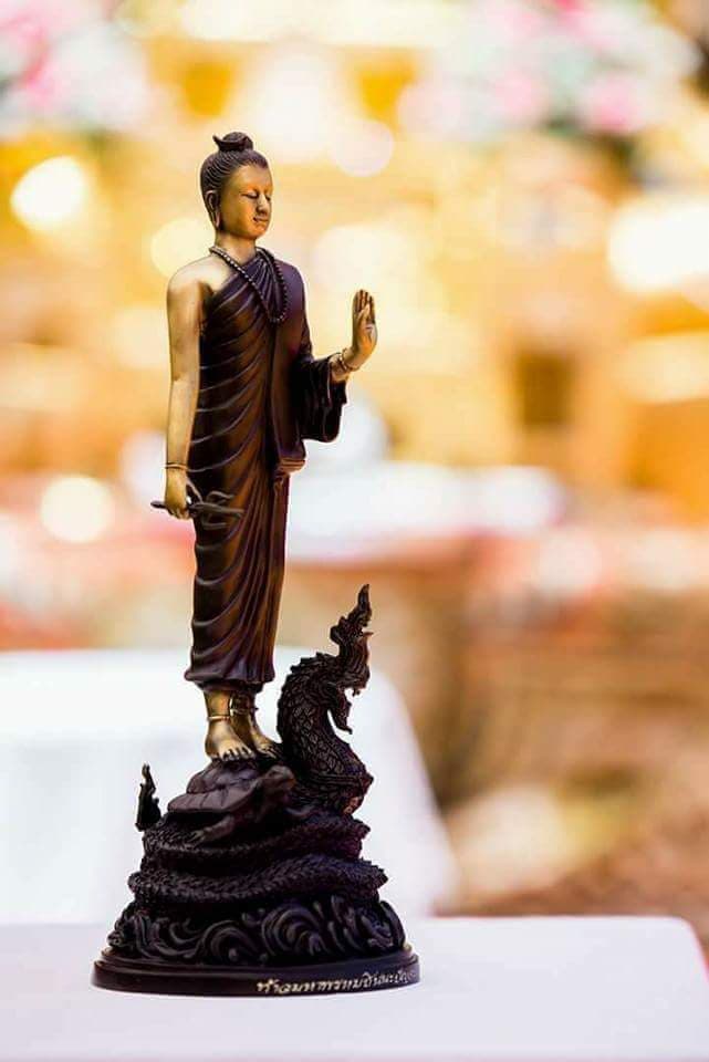 รูปหล่อ ท้าวมหาพรหมชินนะปัญจะระ (สูง14นิ้ว ฐานกว้าง5.5นิ้ว)