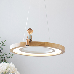 โคมไฟรางไม้ - กลม