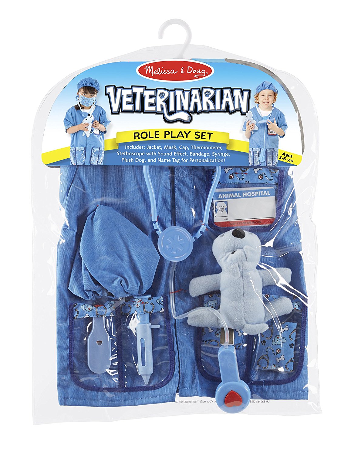 ชุดแฟนซีคอสตูมพร้อมอุปกรณ์สุดน่ารัก Melissa & Doug Veterinarian Role Play Costume Set