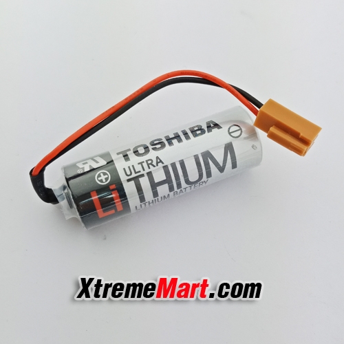 แบตเตอรี่ TOSHIBA ER17500V 3.6V PLC Lithium Battery Batteries 2700 mAh