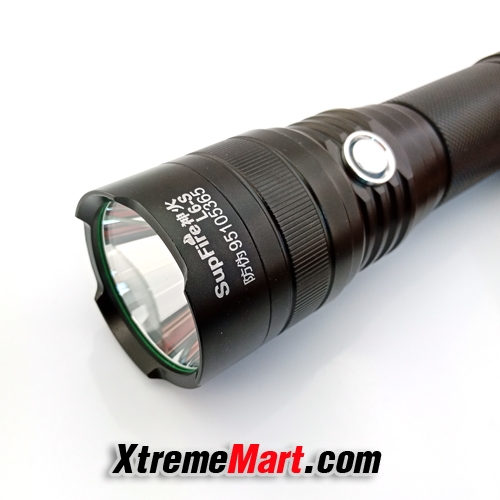 ไฟฉาย SupFire L6-S XM-L2 U2 LED สว่าง 1100 Lumens 10W 5 โหมด พร้อมแบตเตอรี่ 26650 และสายชาร์จ USB
