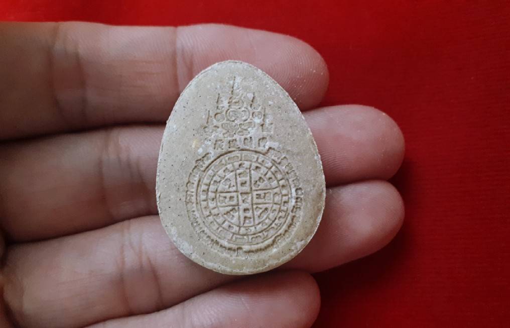 พระปิดตามหาเศรษฐี เนื้อผง ปี2562 - หลวงพ่อเล็ก วัดท่าขนุน - หลวงตาม้า วัดถ้ำเมืองนะ