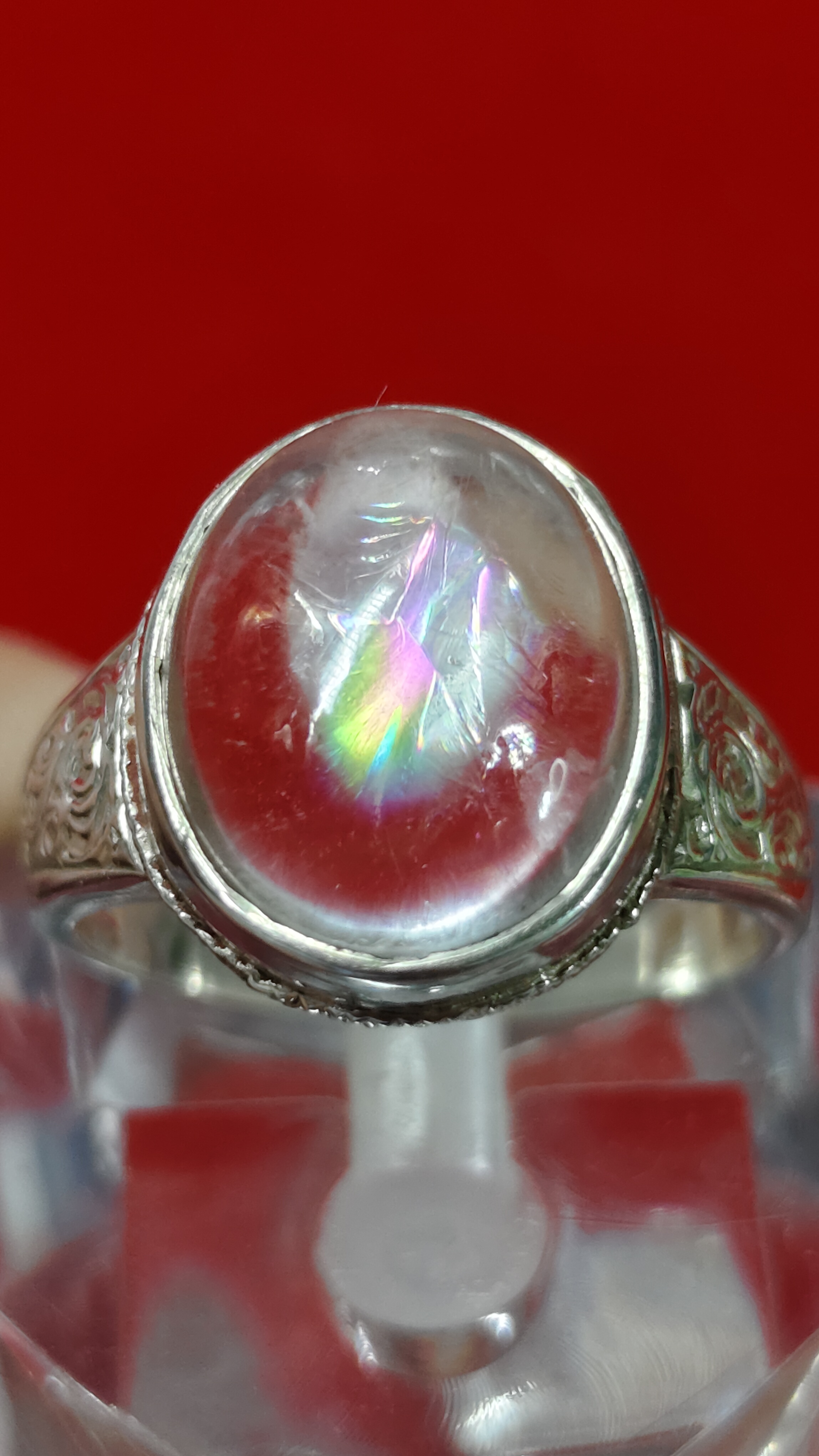 แหวนแก้วโป่งข่าม(แก้วประกายรุ้ง)