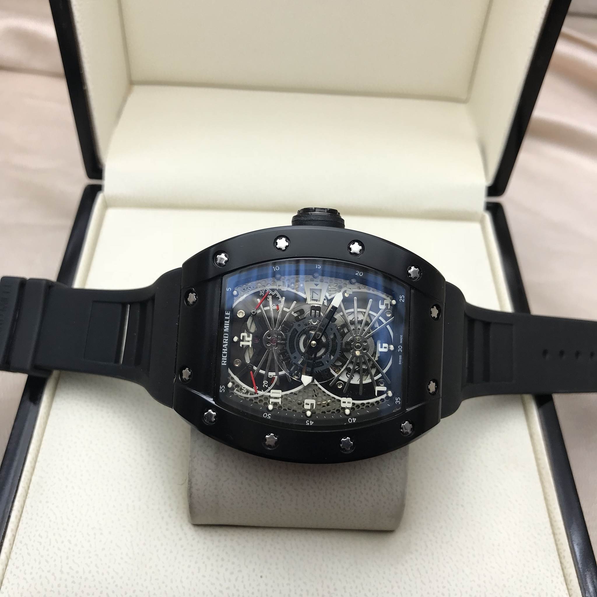 นาฬิกา Richard Mille RM022 - Tourbillon Aerodyne Dual Time Zone งาน Mirror Swiss