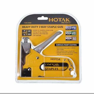 HOTAK เครื่องยิงแม็ก แม็กซ์ยิงบอร์ด แม๊กยิงไม้ตัวใหญ่ Stappleสแตปเปิ้ลยิงบอร์ด สำหรับงานหนักพร้อมลูกแม๊กซ์1กล่อง