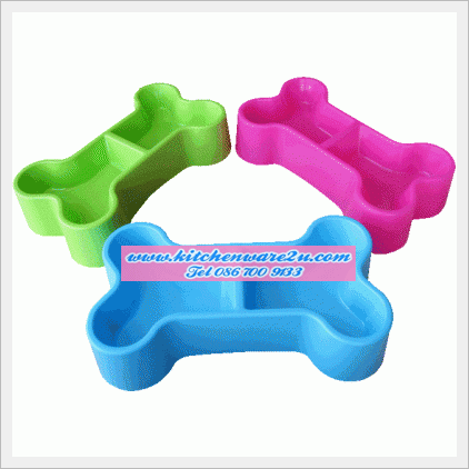 P05462 ชามข้าว น้องหมาแมว รูปกระดูก(19*33*7.5 cm) สีหวานสด 2090/k (ราคาส่งต่อ 12 ใบ คลิ๊กที่สินค้าเพื่อดูรายละเอียด)