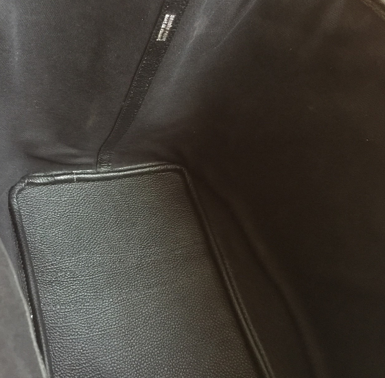 กระเป่า hm garden party leather+ canvas 36 cm สีดำ