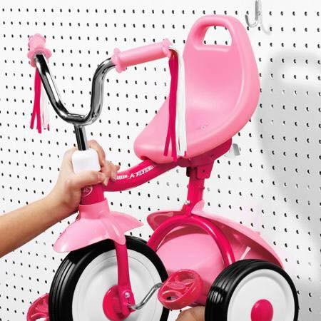 จักรยานสามล้อพับเก็บได้สำหรับเด็กเล็ก Radio Flyer Folding Trike 2Go (Pink)