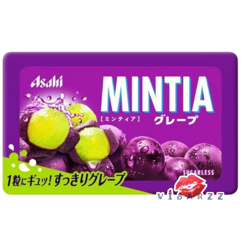 (BBE.06/26) Asahi Mintia Grape 50 เม็ด ลูกอมมิ้นท์ กลิ่นองุ่น รสชาตหอมหวาน สุดฮิตจากญี่ปุ่น ลมหายใจหอมสดชื่น มั่นใจตลอดทั้งวัน พกพาง่าย แคลลอรี่ต่ำ