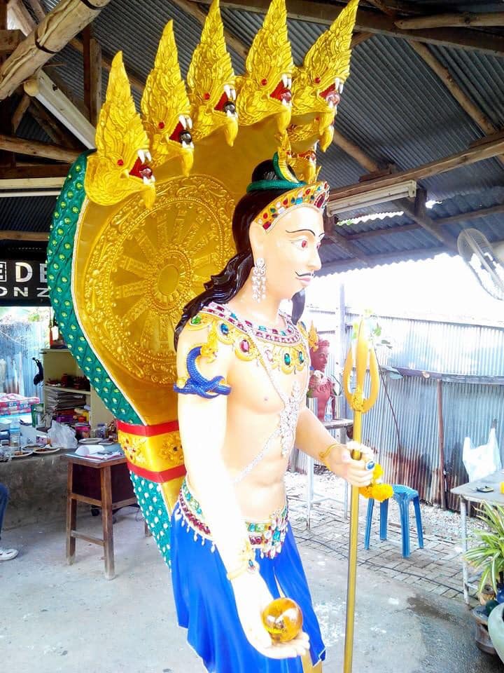 รูปปั้น รูปหล่อ ท่านปู่ พญานาคราช นาคาธิบดีศรีสุทโธ องค์ขนาดใหญ่เท่ามนุษย์ เนื้อทองเหลือง (งานสั่งทำตามออร์เดอร์ Pre-Order)