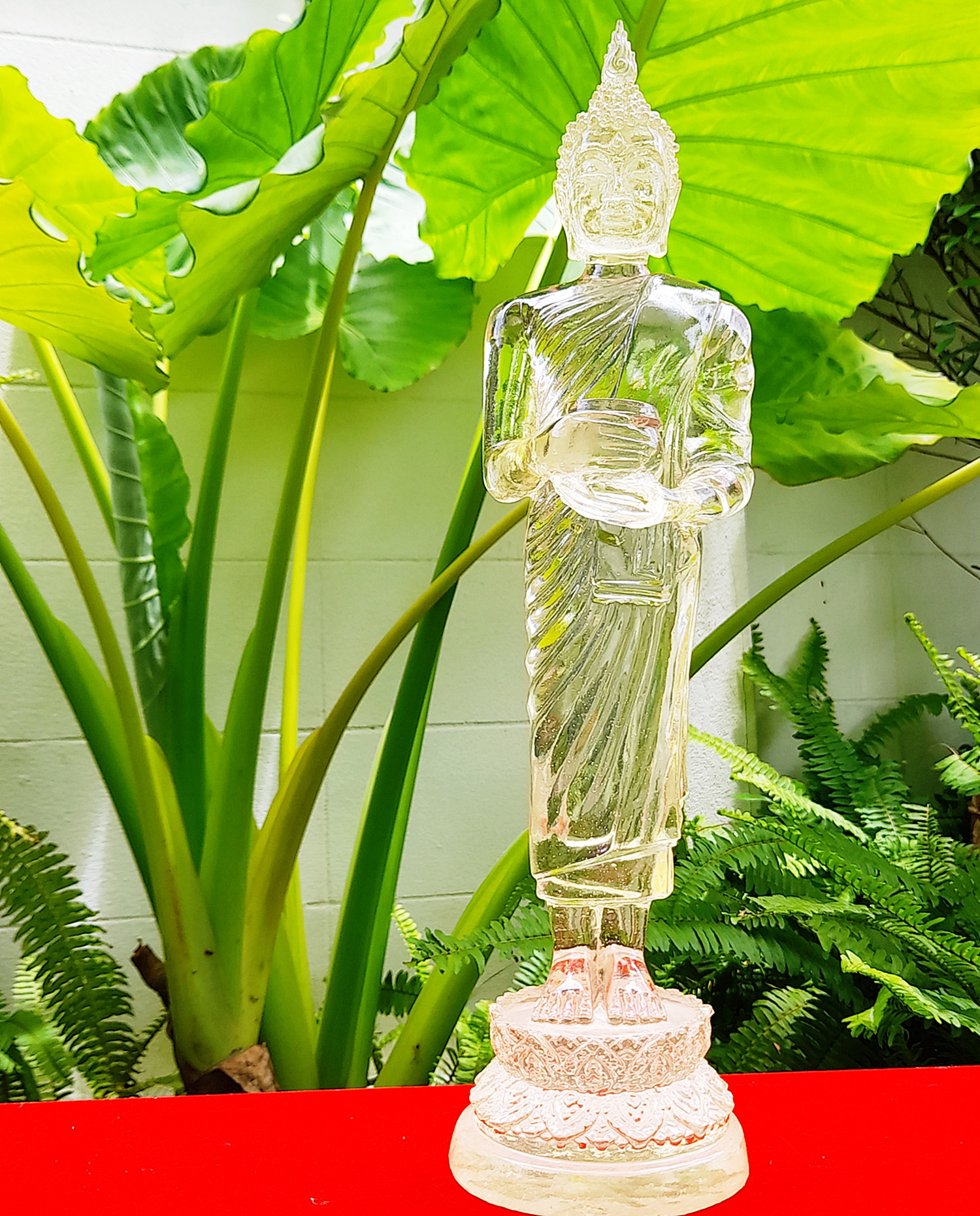 รูปหล่อ หลวงพ่อไหลมาเทมา(พระพุทธรูป สมเด็จองค์ปฐม ปาง อุ้มบาตร) เนื้อเรซิ่นใส - (เข้าพิธีปลุกเสกที่ วัดพันท้ายนรสิงห์) ปี2562 #รับประกันแท้