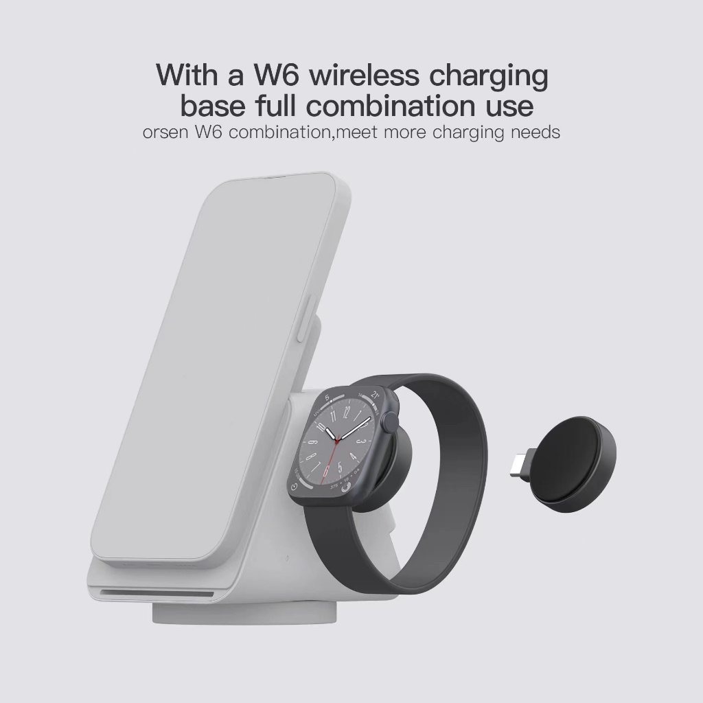 Orsen by Eloop W7 Watch Wireless Charger Type C ที่ชาร์จไร้สาย Output 2.5W ของแท้ รับประกัน 1ปี