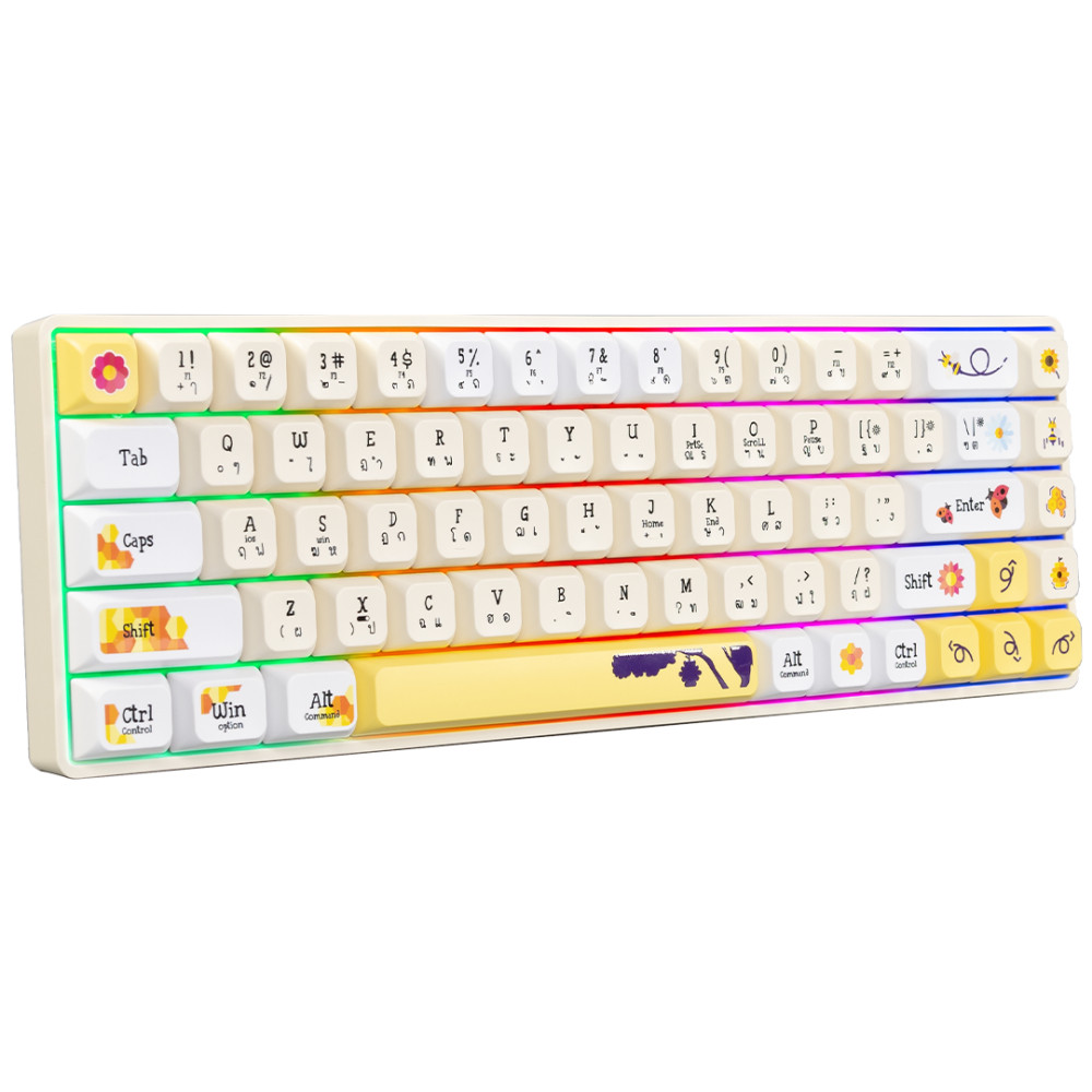 คีย์บอร์ดเกมมิ่ง NUBWO NK-50 & NK-51 Mechanical Keyboard 65% มี2 Switch Blue / Red NK51 NK50