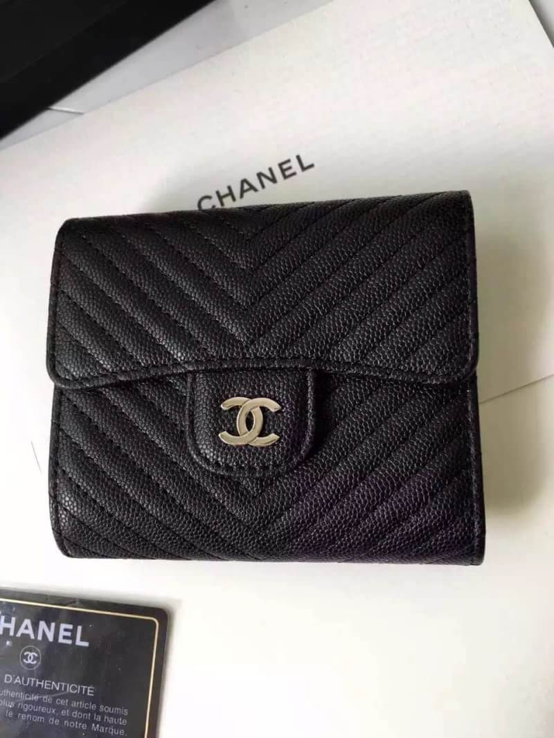 กระเป๋าสตางค์ cn small wallet สีดำ ใบสั้น