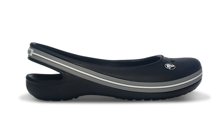 รองเท้า Crocs Genna II Girls สี Black/Smoke ไซส์ J2 ของแท้จากอเมริกา