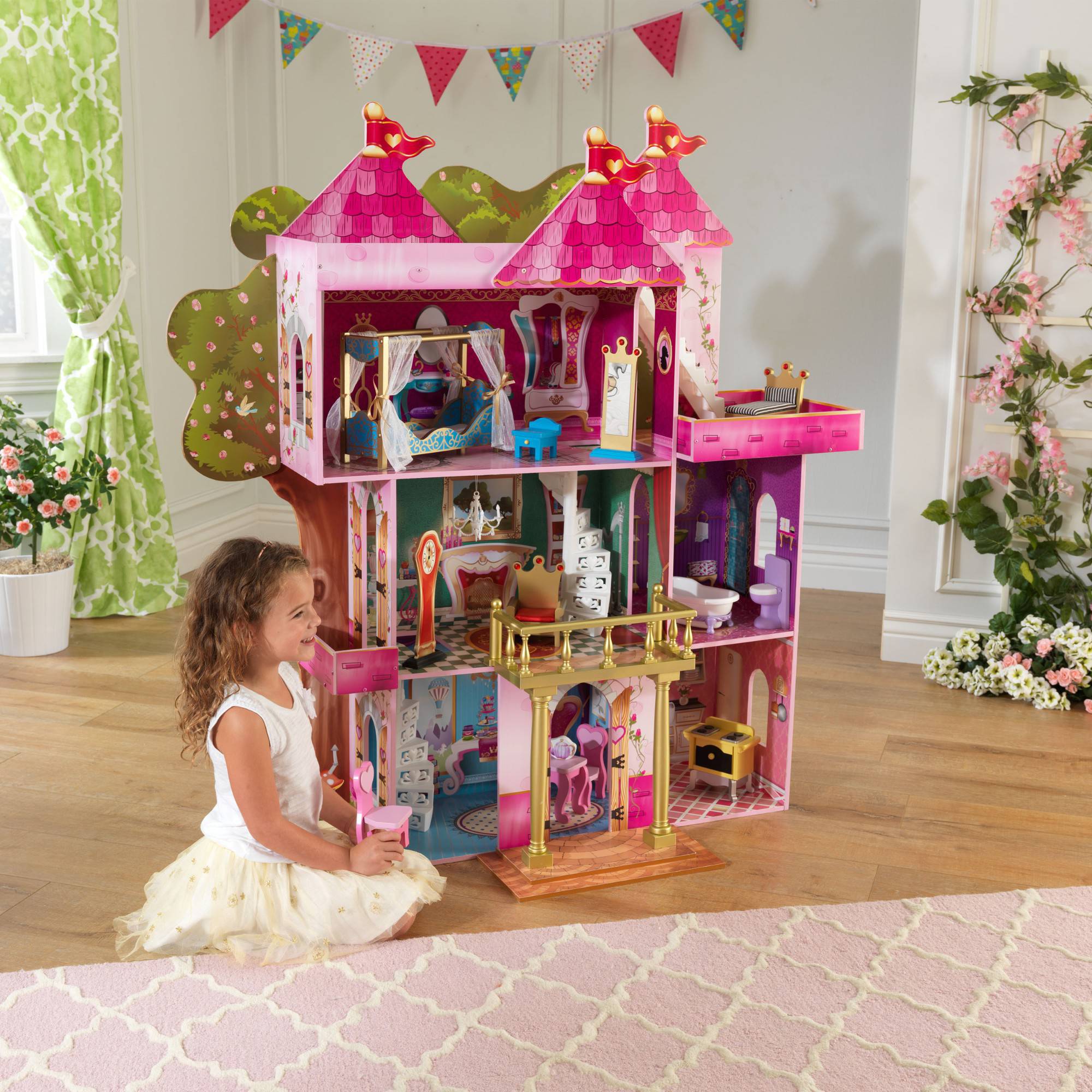 บ้านตุ๊กตาแสนหวาน KidKraft Storybook Wooden Mansion Dollhouse