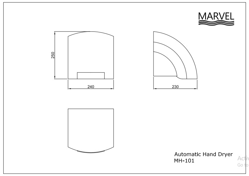 เครื่องเป่ามืออัตโนมัติ MARVEL MH-101