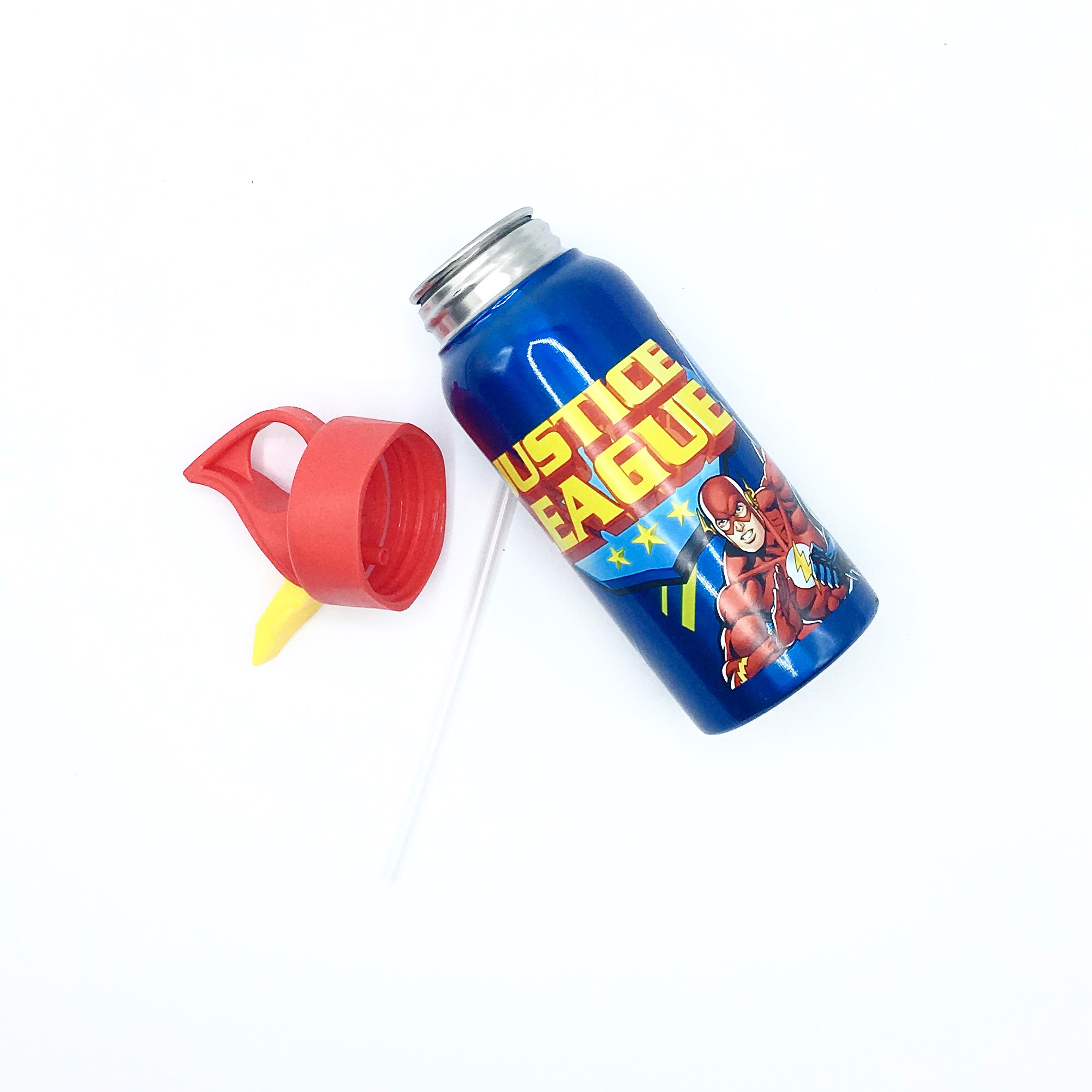 กระติกน้ำสแตนเลสพร้อมหลอดดูด Zak! Designs Eco Hydro Canteen Bottle (Justice League)