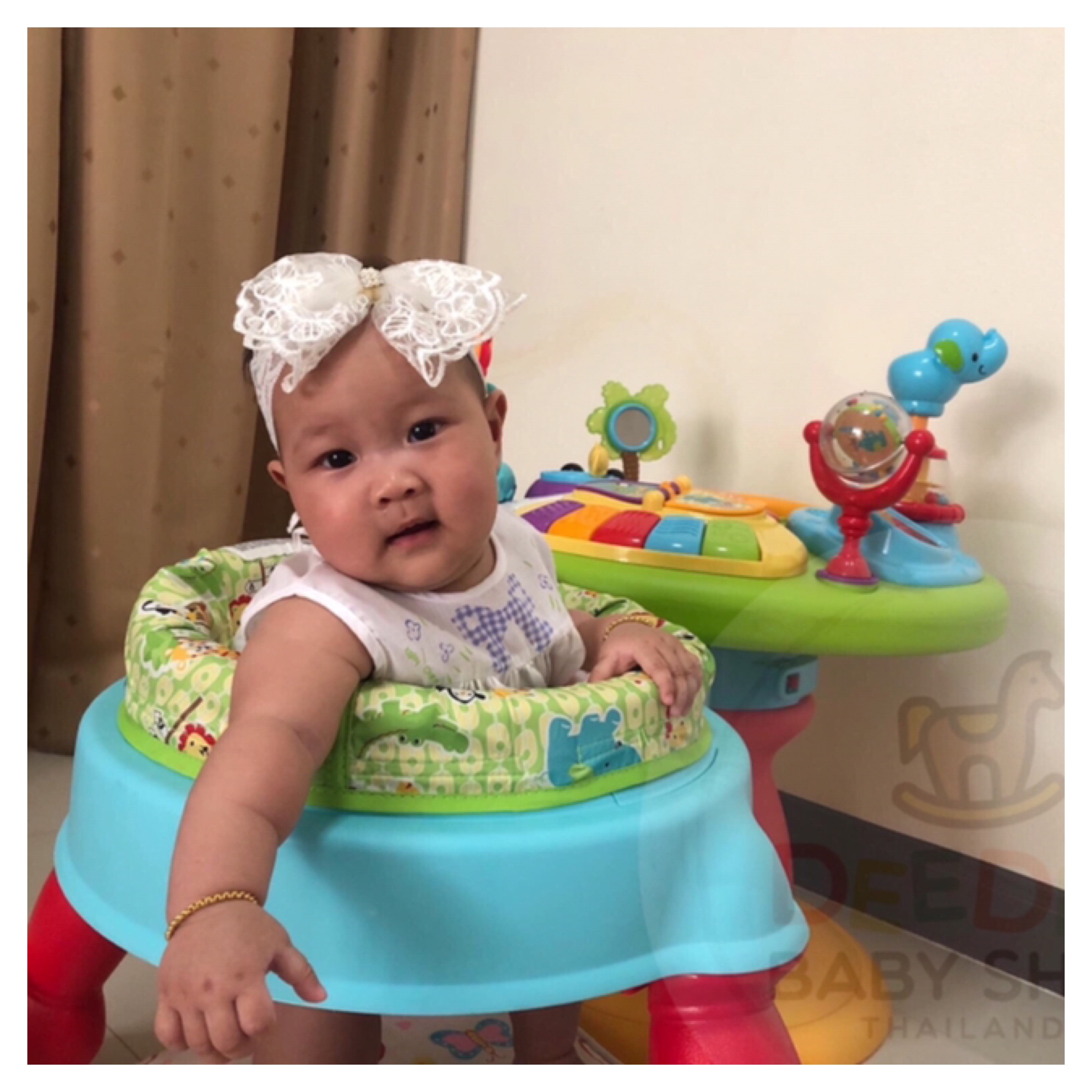 โต๊ะกิจกรรมเสริมพัฒนาการ Bright Starts Around We Go Zippity Zoo 3-in-1 (AWG)