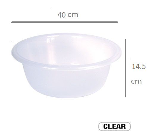 P04997 กะละมังกลม 40 ซม 10 ลิตร เกรดเอ อย่างหนา คุณภาพดี สีขาว No.851 ราคาส่งต่อโหล : 12 ใบ