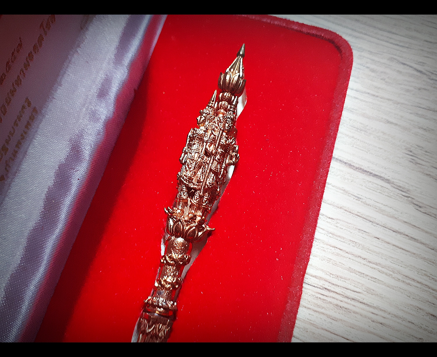 พระขรรค์โสฬส ศรีสรรเพชญ์ ที่๑ (ด้ามท้าวมหาราช ทั้ง4องค์ ท้าวจตุโลกบาล) (เข้าพิธีปลุกเสกมีดหมอเพชราวุธ วัดท่าขนุน ปี2558) #รับประกันแท้