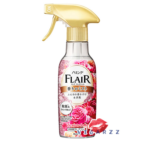 (ขวดสีชมพู กลิ่น Floral & Sweet) Kao Flair Fragrance Styling Mist 270mL สเปรย์ฉีดผ้าเรียบ ลดรอยยับ แค่ฉีดที่เสื้อผ้าแล้วดึง ผ้าก็จะเรียบเนียนไม่ง้อเตารีด
