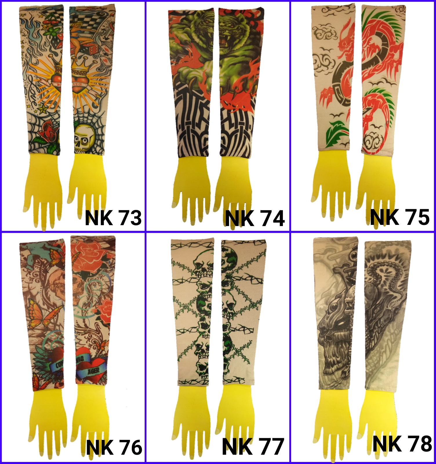 ปลอกแขนลายสัก ปลอกแขนลายแทททู ปลอกแขนมีลาย