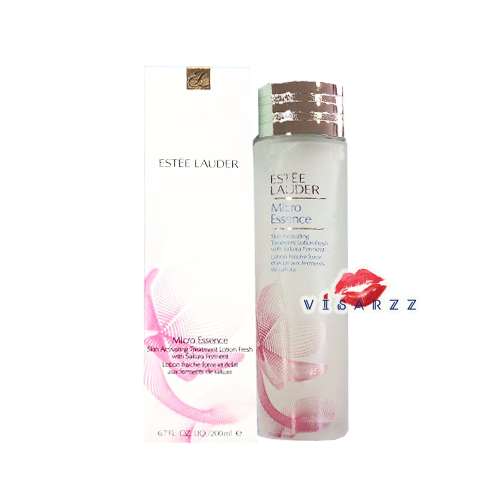 (ขนาด 200mL) Estee Lauder Micro Essence Skin Activating Treatment Lotion Fresh เอสเต้ ทรีทเม้นท์โลชั่นเนื้อบางเบาดุจน้ำ แต่อัดแน่นด้วยคุณประโยชน์ของสารสกัดธรรมชาติจาก Sakura Ferment