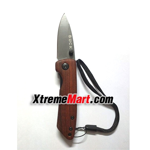 มีดพับ Buck DA110 small mini folding thumb camping knives hunting knife wood handle